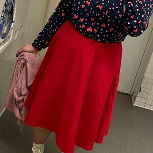 Modcloth Red Skirt